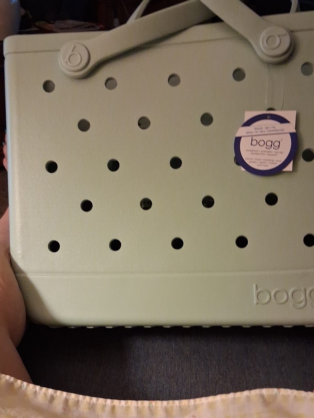 BOGG BAG Mint Green Perforated Tote